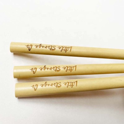 Wholesale Printed Bamboo Straw With Customized logo