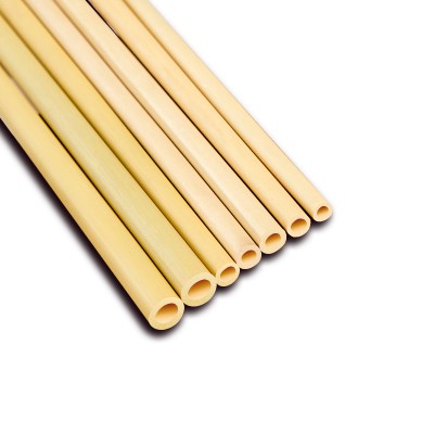 wholesale organic natural bamboo straw with brush and logo