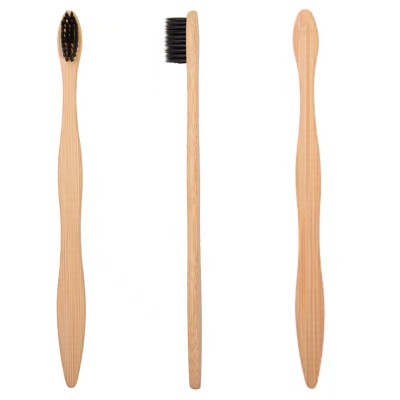 High quality and colorful bamboo toothbrush charcoal